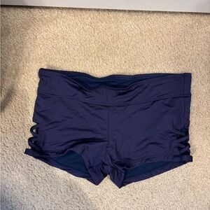 Navy swim shorts